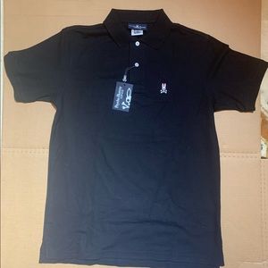 Psycho Bunny Black Polo NWT